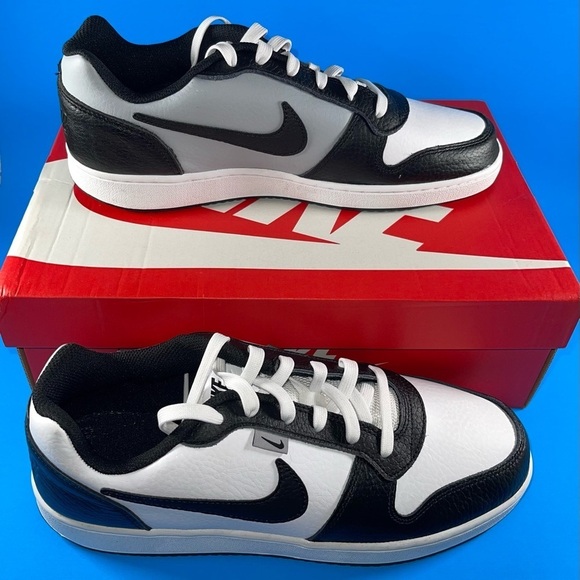 NEW Nike Ebernon Low Premium White/Black-Wolf Grey Men’s Size 10.5 
AQ17774-102 main image 10